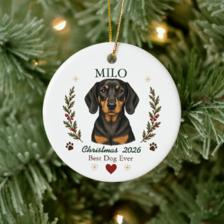 Personlig Dox Christmas Julgransprydnad Keramik