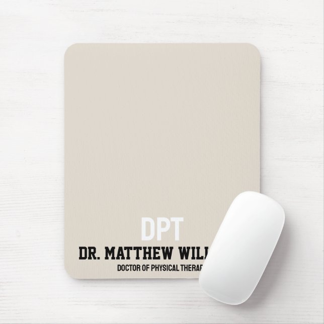 Personlig DPT Doktor av fysioterapigåva Musmatta (Med mus)