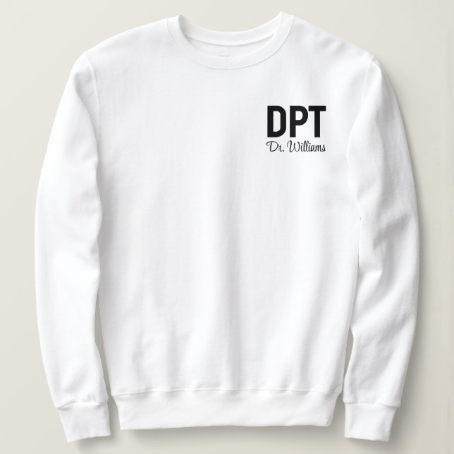Personlig DPT Doktor i fysioterapipresent T Shirt (Design framsida)