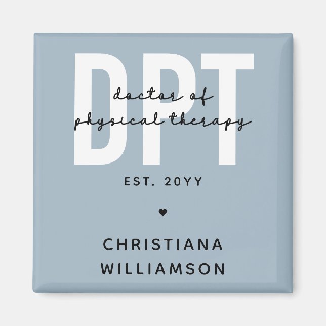 Personlig DPT Doktor vid fysikalisk behandling Magnet (Framsidan)