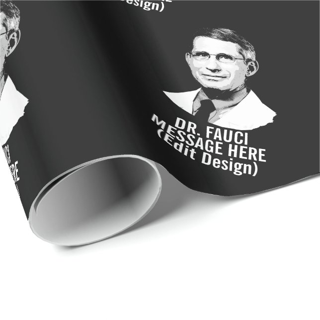 Personlig DR FAUCI Presentpapper (Rullad Hörn)