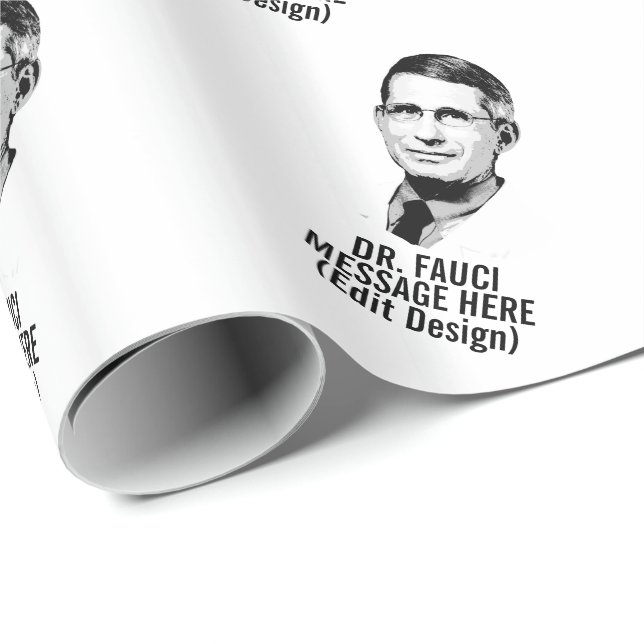 Personlig DR FAUCI Presentpapper (Rullad Hörn)