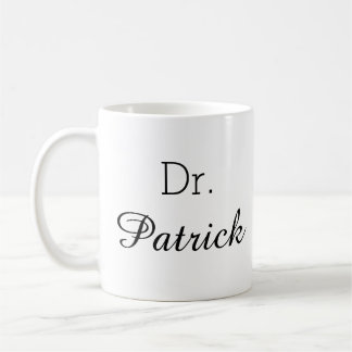 Personlig "Dr. [Namn]" Professionell Kaffe Mugg