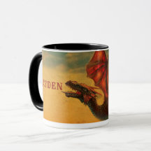 Personlig Drak Keramisk Kaffemugg