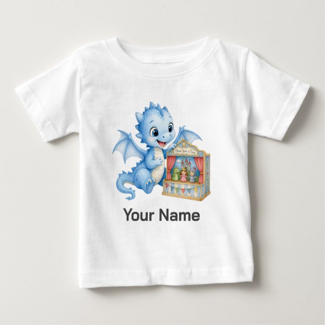 Personlig Drakdockteater för Småbarn  T Shirt (Framsida)