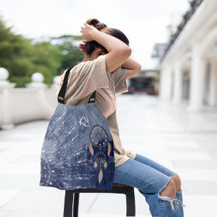 Personlig Dreamcatcher Native American Tote Axelväska