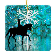 Personlig Dressage Horse Snowflake-jul