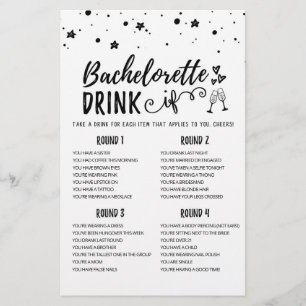 Personlig DRINK IF Bachelorette, Hen Party-vilt