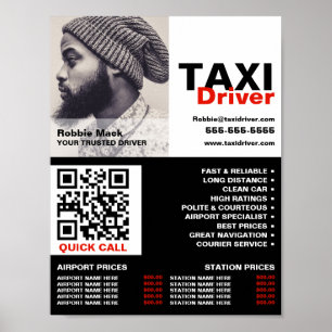 Personlig, drivrutin Taxi - Pris lista Poster