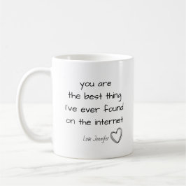 Personlig Du är det bästa online internet Kaffemugg