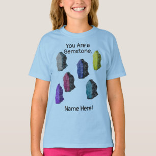 Personlig: "Du är en Gemstone!" Färgfläckig Sten T Shirt