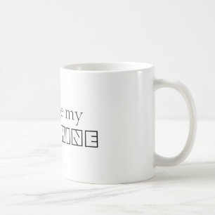 Personlig Du är min solskina Black & White Kaffemugg