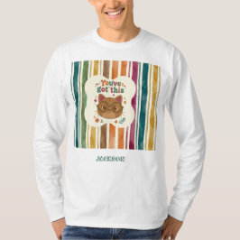 Personlig Du Klarar Det Katt Motiverande T Shirt