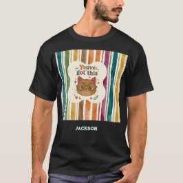 Personlig Du Klarar Det Katt Motiverande T Shirt