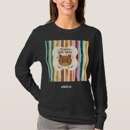 Personlig Du Klarar Det Katt Motiverande T Shirt