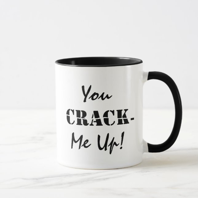 Personlig du spränger mig typografiekaffeln Mugg (Höger)