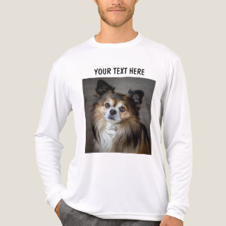 Personlig dubbelsidig foto och text t shirt