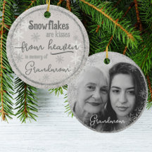 Personlig Dubbla Sided Memory Snowflake Photo C