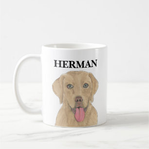 Personlig Dudley Labrador Kaffemugg