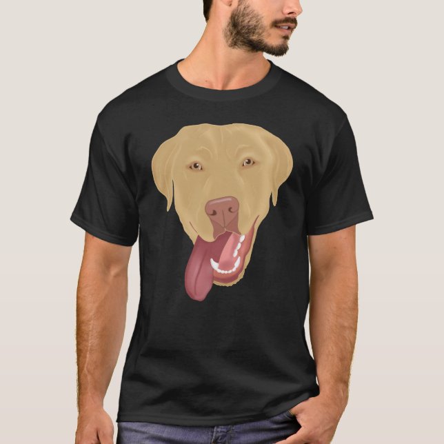 Personlig Dudley Labrador  T Shirt (Framsida)