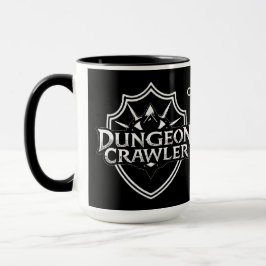 Personlig Dungeon Crawler Svart Mugg