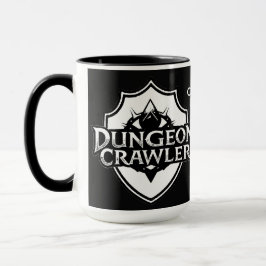 Personlig Dungeon Crawler Svart Och Vit Mugg