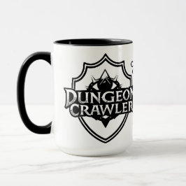 Personlig Dungeon Crawler Vit Och Svart Mugg