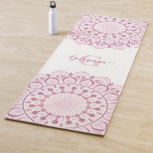 Personlig Dusky Ro Confetti Snöre Dot Mandala