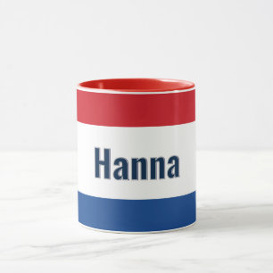 Personlig Dutch Flagga Combo Mugg
