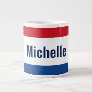 Personlig Dutch Flagga Jumbo Mugg
