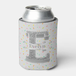Personlig E Ursprungligt Silver Monogram Ditt namn