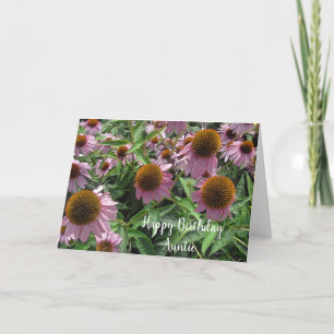 Personlig Echinacea Cone Flowers Grattis på födels Kort