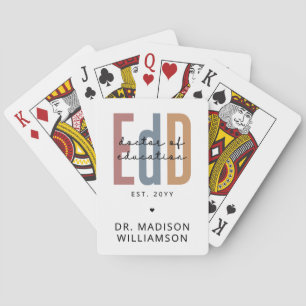 Personlig Edd Doktor i Education Studenten Casinokort