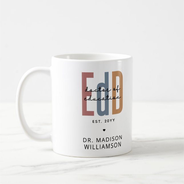 Personlig Edd Doktor i Education Studenten Kaffemugg (Vänster)