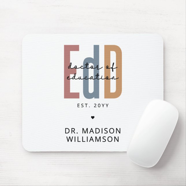 Personlig Edd Doktor i Education Studenten Musmatta (Med mus)