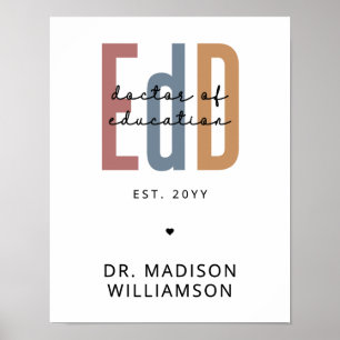 Personlig Edd Doktor i Education Studenten Poster