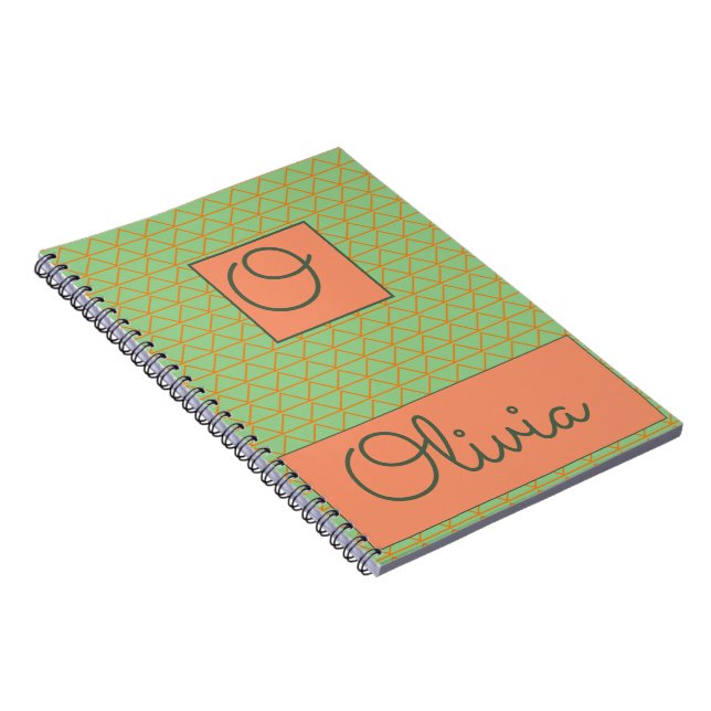 Personlig efter Namn Design Spiral bärbar dator Anteckningsbok (Högra Sidan)