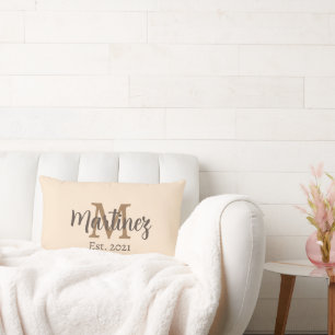 Personlig Efternamn Bröllop Pillow Lumbarkudde
