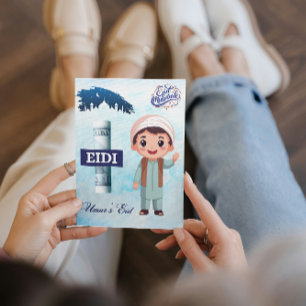 Personlig Eid Mubarak/Eid Hälsning För barn Inbjudningar