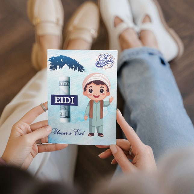 Personlig Eid Mubarak/Eid Hälsning För barn Inbjudningar (Skapare uppladdad)