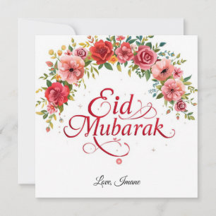 Personlig Eid Mubarak Modern Kort