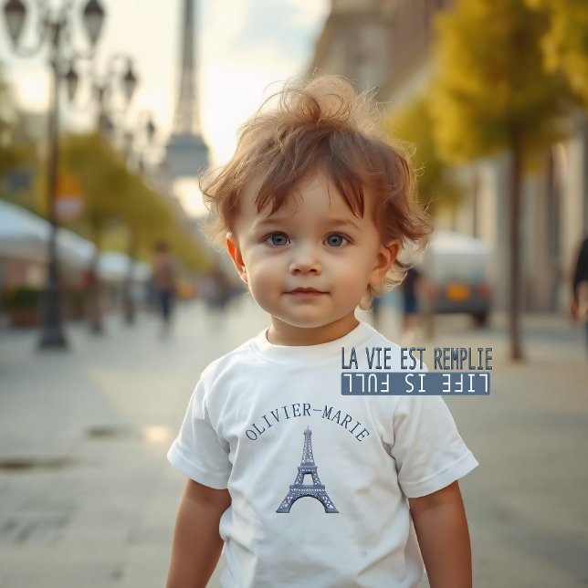 Personlig Eiffel Torn Paris T Shirt (Skapare uppladdad)