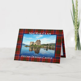 Personlig Eilean Donan slott - MacRae klan Kort