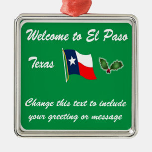 Personlig El Paso TX jul Ornament