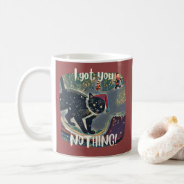 Personlig elak svart kattkälke rolig jul kaffemugg