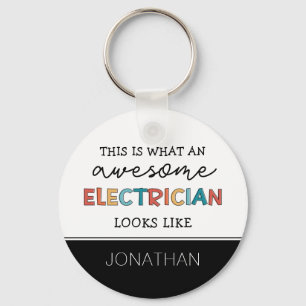 Personlig Electrician Funny Gifts Nyckelring