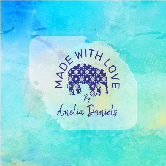 Personlig elefant tillverkad med Kärlek Självfärgande Stämpel (Skapare uppladdad)