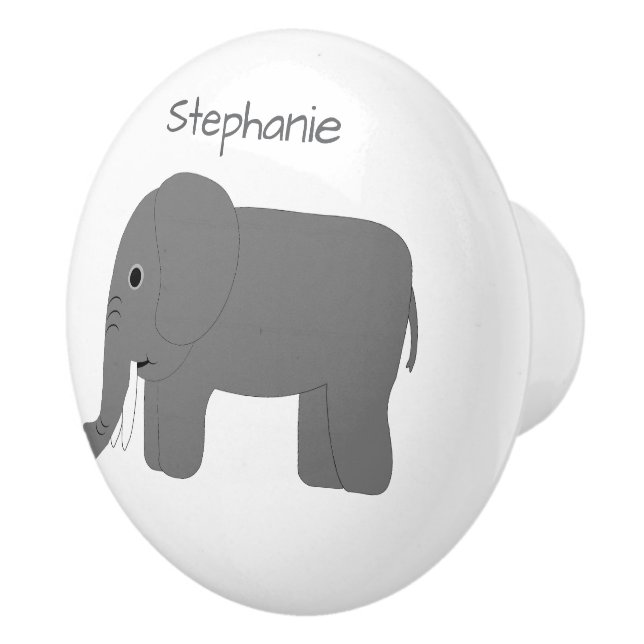 Personlig Elefantdesign Knopp (Höger)