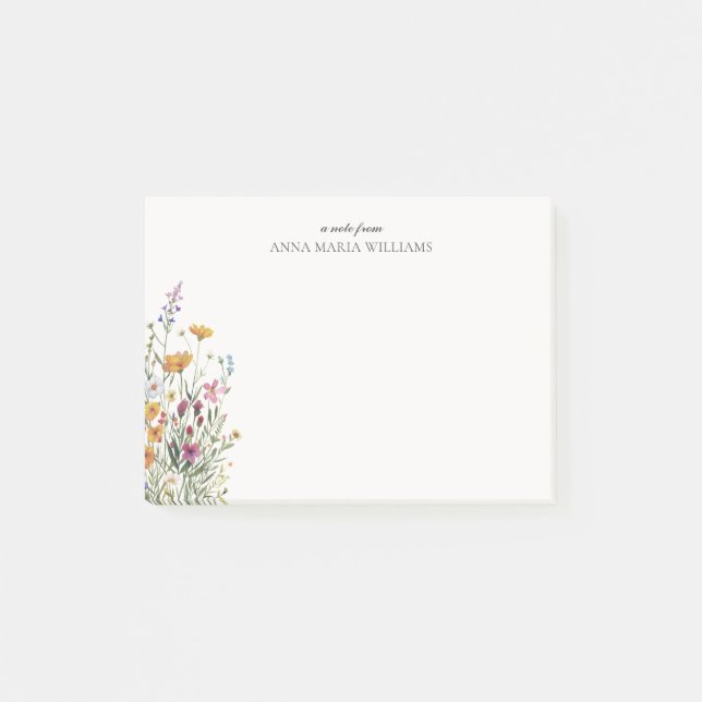 Personlig Elegant Boho Chic Post-it Block (Framsida)