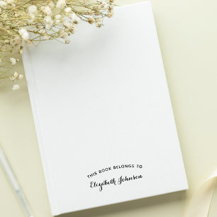 Personlig Elegant Bok-Tillhören till Namn Självfärgande Stämpel